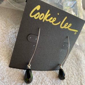 Cookie Lee Onyx Dangle Earring